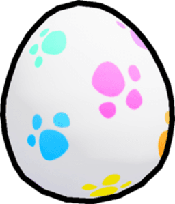 Paw Print Egg Egg